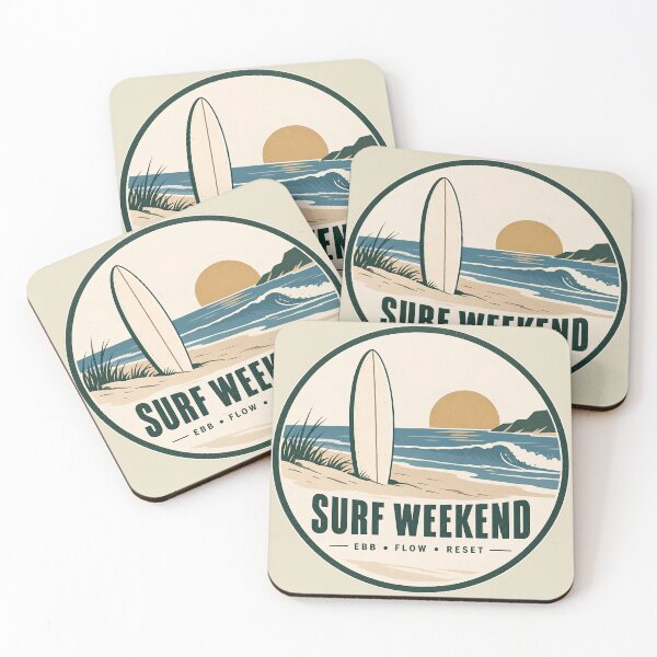 Item preview, Vintage Surf Weekend Coastal Ocean Design designed and sold by Mostafa Studio.