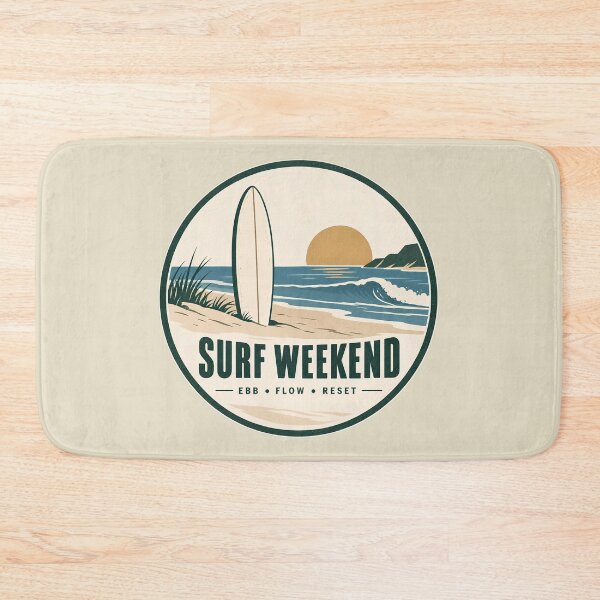 Item preview, Vintage Surf Weekend Coastal Ocean Design designed and sold by Mostafa Studio.