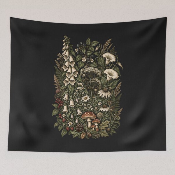 Item preview, Poisonous Plants Shirt, Botanical Goth Shirt, Dark Academia Botanical Tee, Witchy Plant Shirt, Vintage Botanical Tee designed and sold by greatmar1.