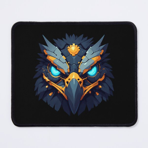 Item preview, Cybernetic Eagle - Chrome, Gold and Neon Armor designed and sold by Cyber Gold Studio.
