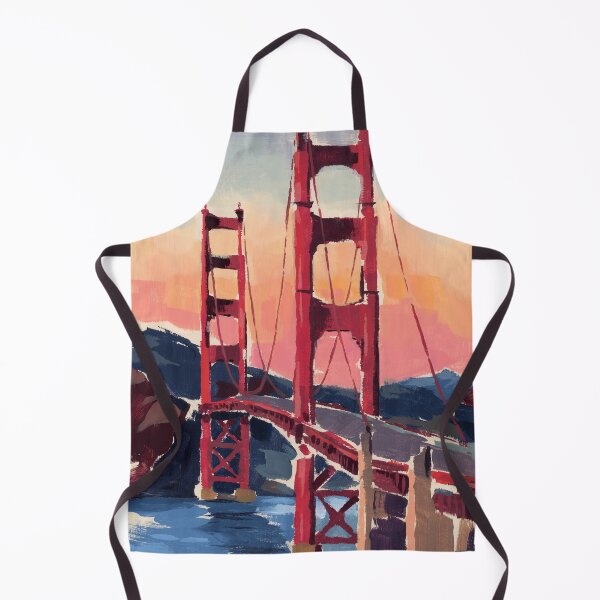 Item preview, Golden Gate Bridge at Dusk Painting designed and sold by Steve Haskamp.