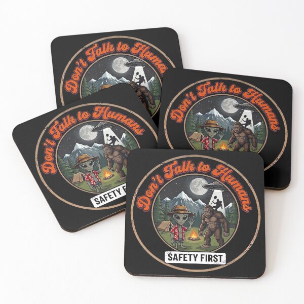 Item preview, Bigfoot Camping Alien Abduction Retro Sci-Fi Comic designed and sold by AeroCodeDesigns.