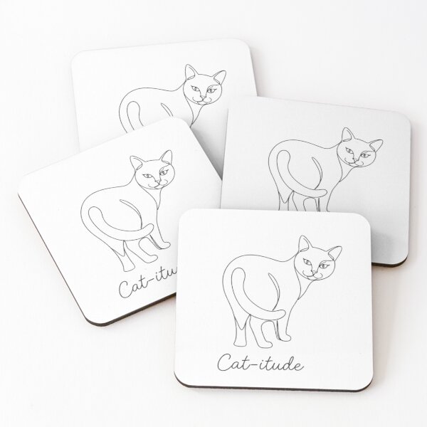 Item preview, Cat-itude Sassy Minimalist Cat designed and sold by PrintforDesign.