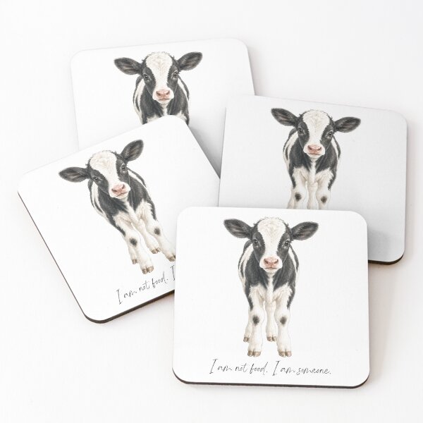 Item preview, I Am Not Food I Am Someone Vegan Calf Cow Animal Welfare Animal Rights Dairy Industry Go Vegan designed and sold by Annika Shurafa.