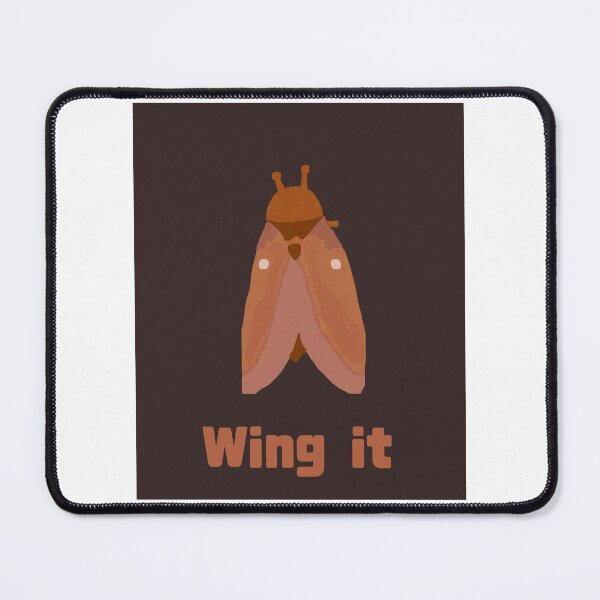 Item preview, Wing It Moth designed and sold by LisaLousPuns.