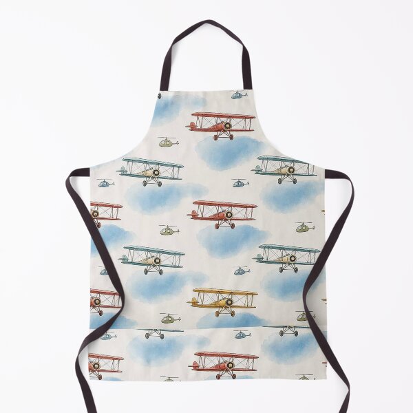 Item preview, Vintage Airplanes and Helicopters Seamless Pattern Vector Design - Kids Aviation Textile and Wallpaper Print designed and sold by Nubian Style.