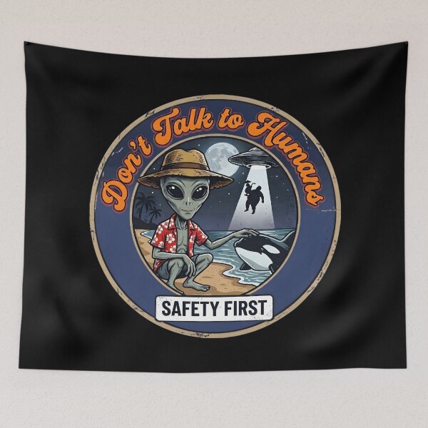 Item preview, Orca Killer Whale Alien Abduction Retro Sci-Fi Comic designed and sold by AeroCodeDesigns.