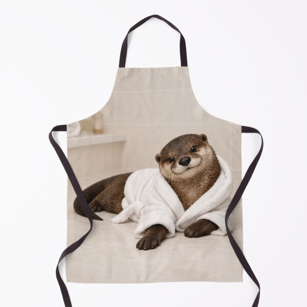 Item preview, Otter White Bathrobe designed and sold by Sillytoe.