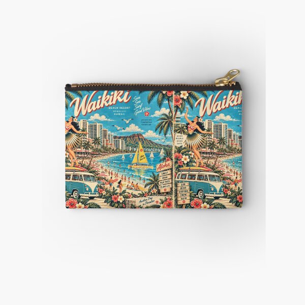 Item preview, Old Retro Waikiki – Aloha Beach & Yellow Catamaran | +91BIRD designed and sold by Plus91BIRD.