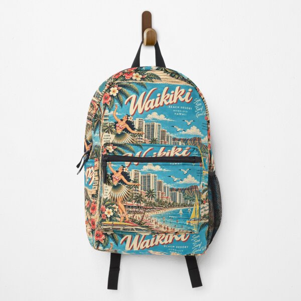 Item preview, Old Retro Waikiki – Aloha Beach & Yellow Catamaran | +91BIRD designed and sold by Plus91BIRD.