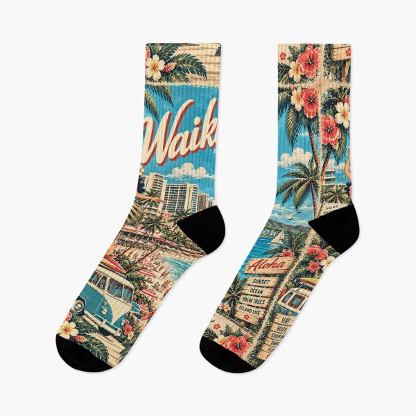 Item preview, Old Retro Waikiki – Aloha Beach & Yellow Catamaran | +91BIRD designed and sold by Plus91BIRD.