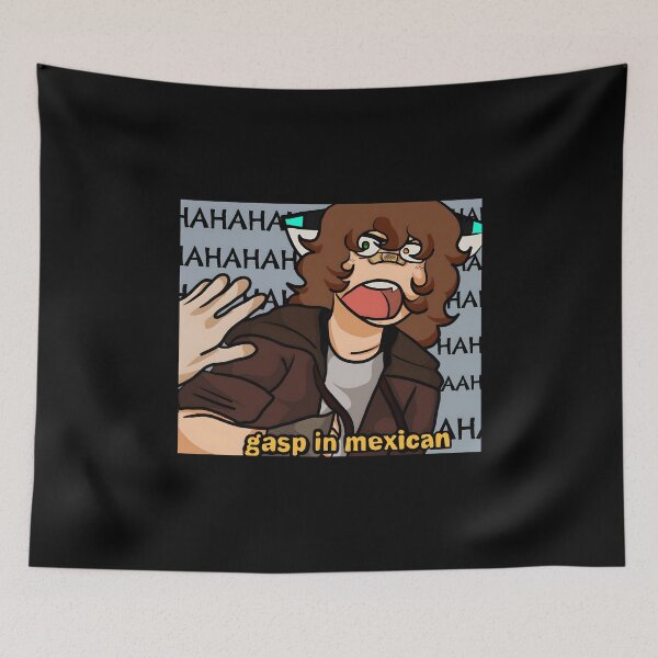 Item preview, humorous gasp in mexican illustration designed and sold by elijbclaude.