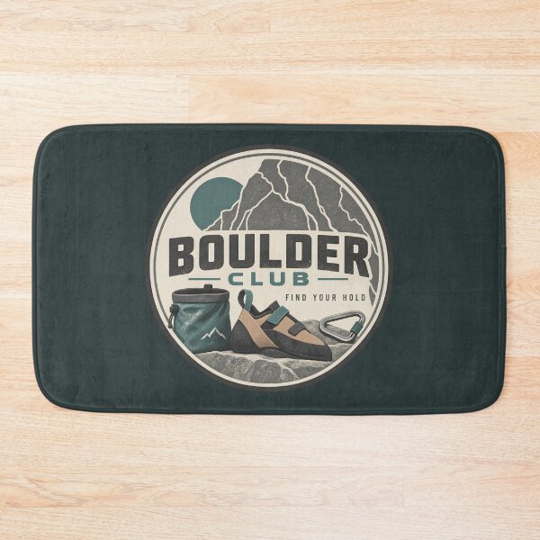 Item preview, Vintage Boulder Club Rock Climbing Design designed and sold by Mostafa Studio.
