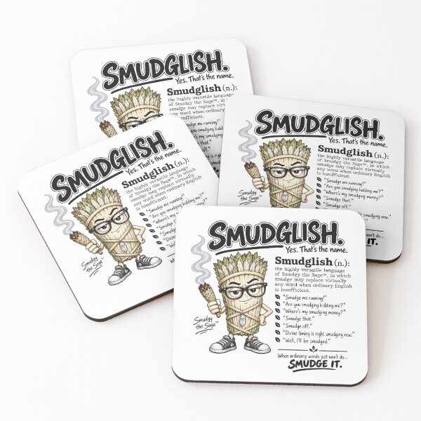 Item preview, Smudglish – Smudgy the Sage Funny Spiritual Humor & Smudging Sayings designed and sold by 11-Designs.