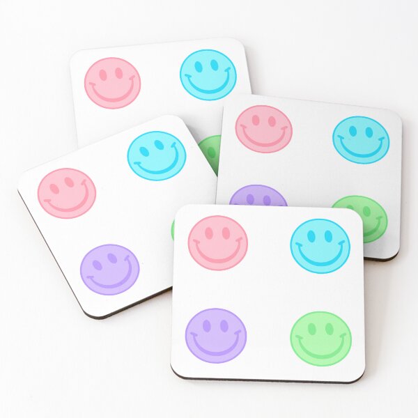 Item preview, Pastel Smiley Faces Sticker Pack/Sheet- Four Pack designed and sold by SlimyFish.