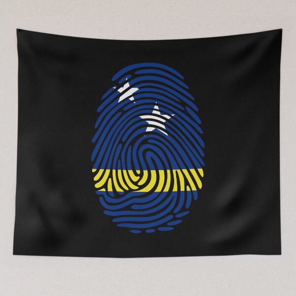 Item preview, Curacao Flag Fingerprint Identity | Curacaoan DNA Heritage Graphic designed and sold by NTGUILTY.