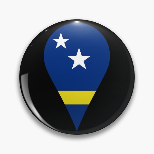 Item preview, Curacao Flag Location Pin Map Marker | Curacaoan Destination GPS Icon designed and sold by NTGUILTY.