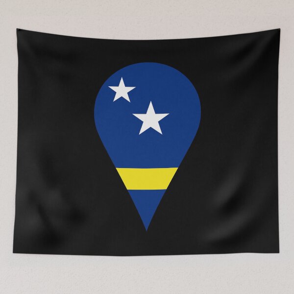 Item preview, Curacao Flag Location Pin Map Marker | Curacaoan Destination GPS Icon designed and sold by NTGUILTY.