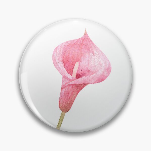 Item preview, Pink Calla Lily Flower with Green Stem designed and sold by White Rabbit Design .