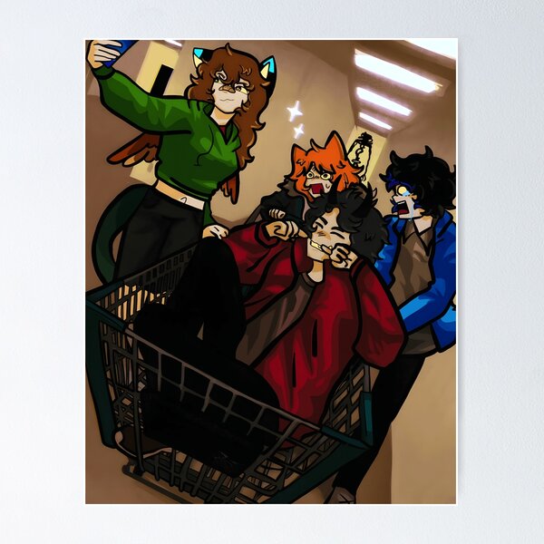 Item preview, Playful Group Adventures in a Shopping Cart designed and sold by elijbclaude.