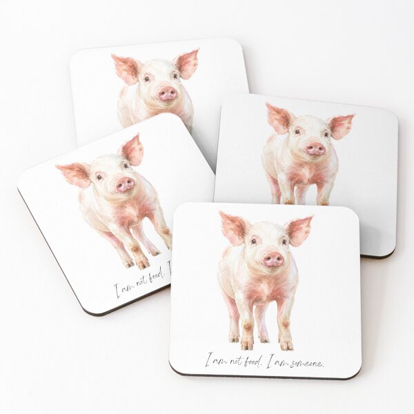 Item preview, I Am Not Food I Am Someone Vegan Pig Animal Welfare Animal Rights Veganism Go Vegan designed and sold by Annika Shurafa.