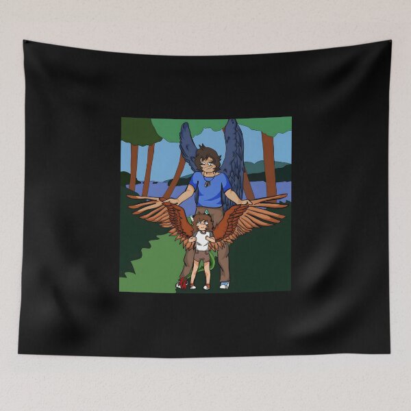 Item preview, Fantasy Winged Duo in Nature designed and sold by elijbclaude.