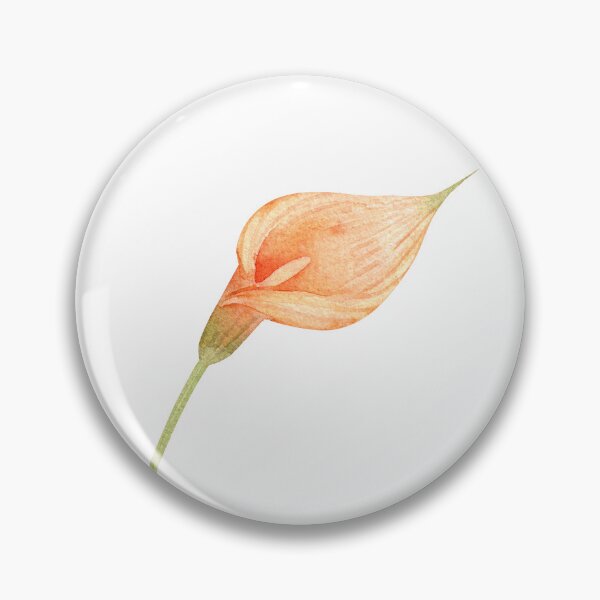 Item preview, Orange Calla Lily Flower with Green Stem designed and sold by White Rabbit Design .