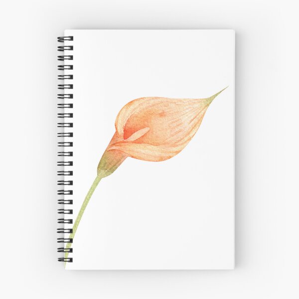 Item preview, Orange Calla Lily Flower with Green Stem designed and sold by White Rabbit Design .