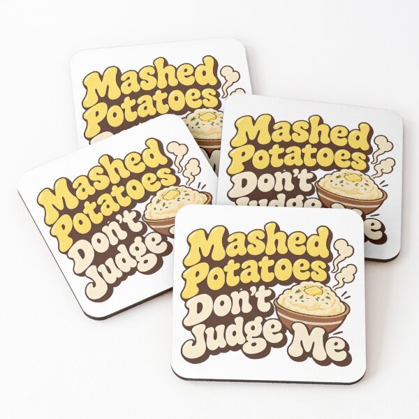 Item preview, Mashed Potatoes Don't Judge Me Funny Thanksgiving Shirt designed and sold by CerealBoxInk.