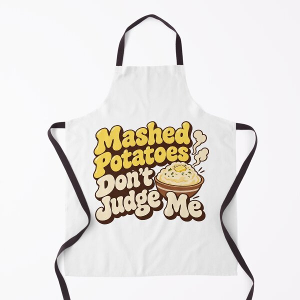 Item preview, Mashed Potatoes Don't Judge Me Funny Thanksgiving Shirt designed and sold by CerealBoxInk.