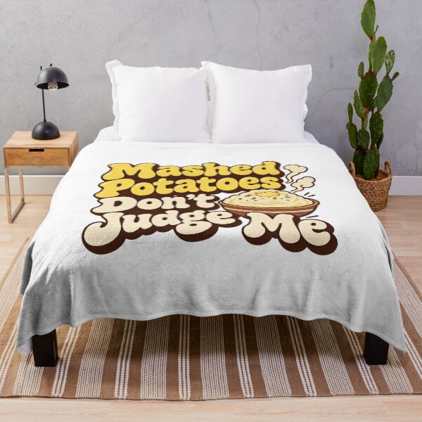 Item preview, Mashed Potatoes Don't Judge Me Funny Thanksgiving Shirt designed and sold by CerealBoxInk.