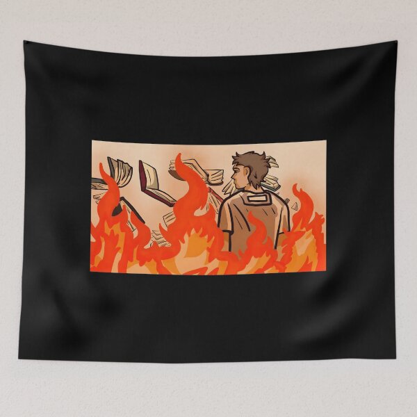 Item preview, Burning Books and Flames Design designed and sold by elijbclaude.