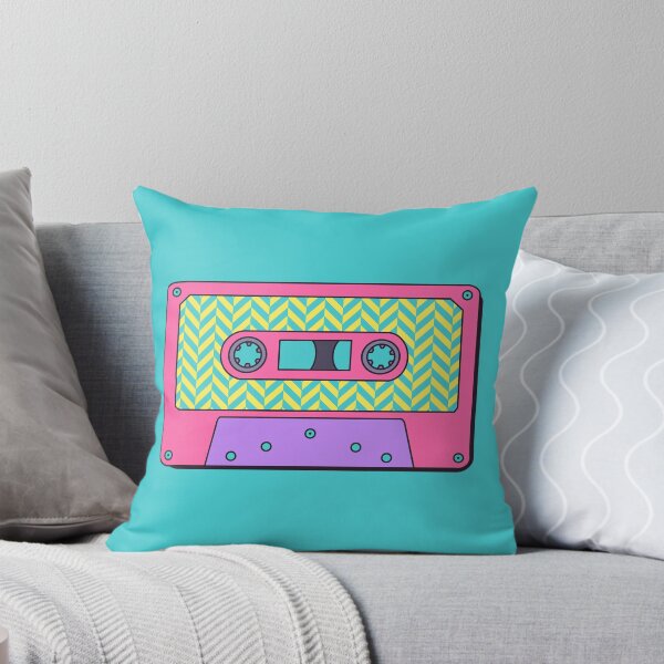 Item preview, Retro Cassette Tape in Pink, Purple, Yellow and Teal designed and sold by LaRoach Digital Arts.
