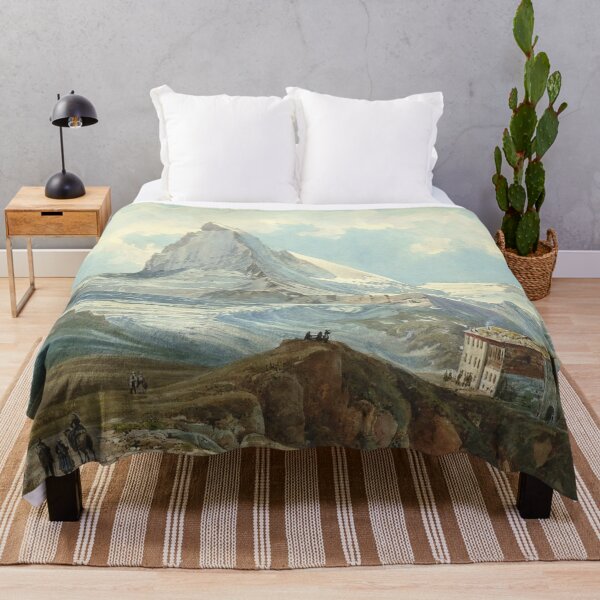 Item preview, Solvay Hut, snowcapped summit of the Matterhorn alpine mountain Swiss Alps landscape painting by Thomas Ender designed and sold by Jéanpaul Ferro.