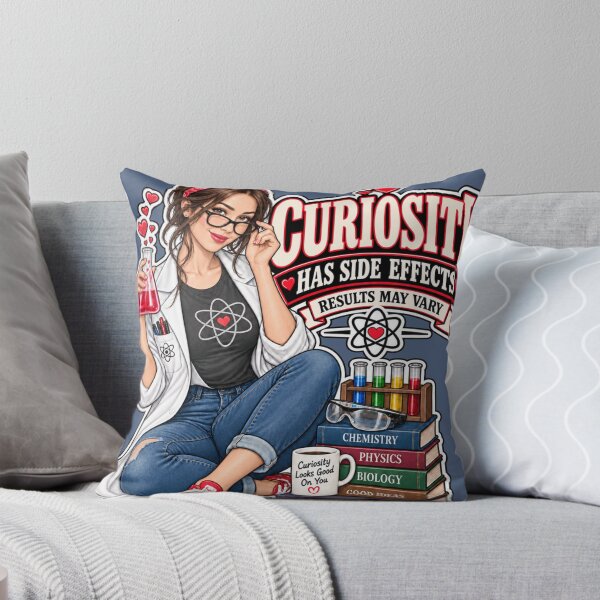 Item preview, Curiosity Has Side Effects – Results May Vary Brunette designed and sold by BB Design Garage.