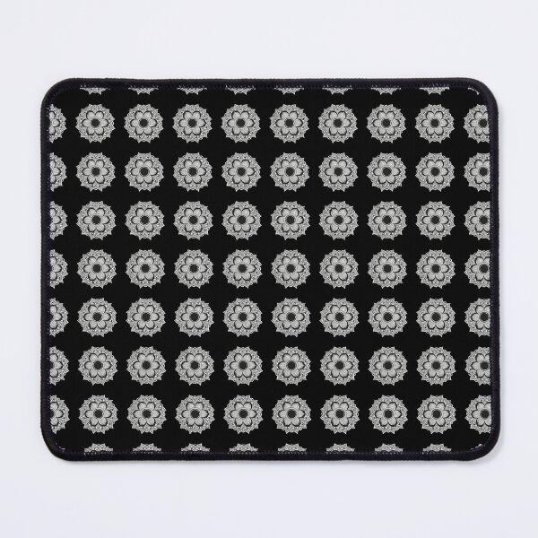 Item preview, Black and White Lotus Floral Mandala designed and sold by DERA RAY.