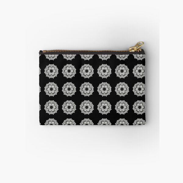 Item preview, Black and White Lotus Floral Mandala designed and sold by DERA RAY.