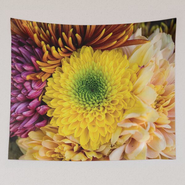 Item preview, Yellow Green Chrysanthemum Set 1 designed and sold by nastiaart.