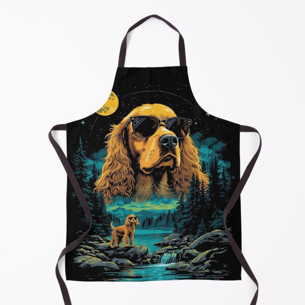 Item preview, Golden cocker spaniel with sunglasses 90s wildlife designed and sold by aponwao.