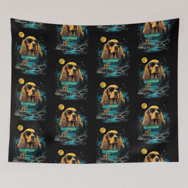 Item preview, Golden cocker spaniel with sunglasses 90s wildlife designed and sold by aponwao.