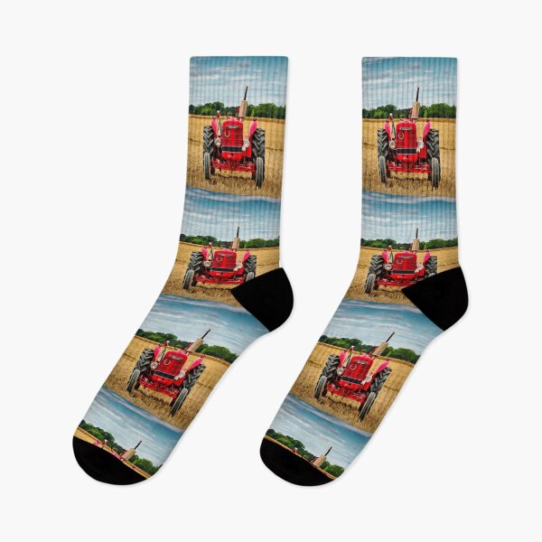Item preview, Red Tractor in field designed and sold by JEZ22.