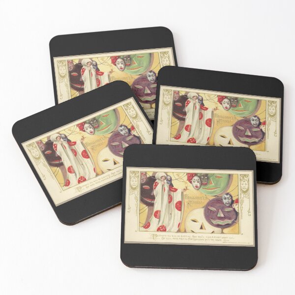 Item preview, Halloween Faces - Vintage Greeting Card Illustration designed and sold by SedgeWren.