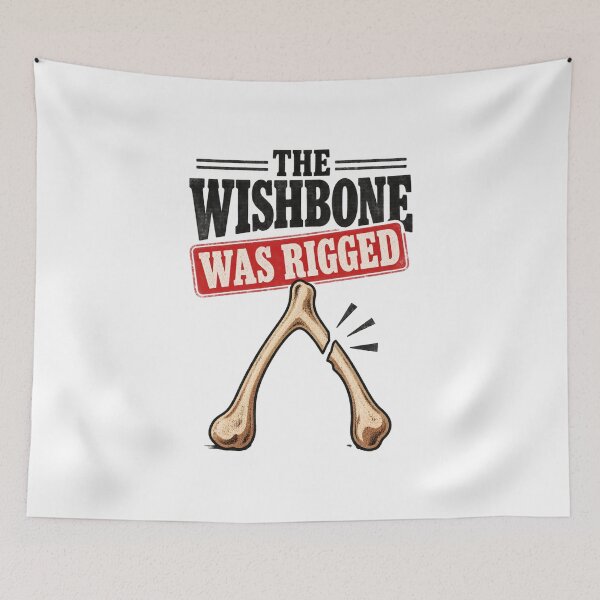 Item preview, The Wishbone Was Rigged Funny Thanksgiving Shirt designed and sold by CerealBoxInk.