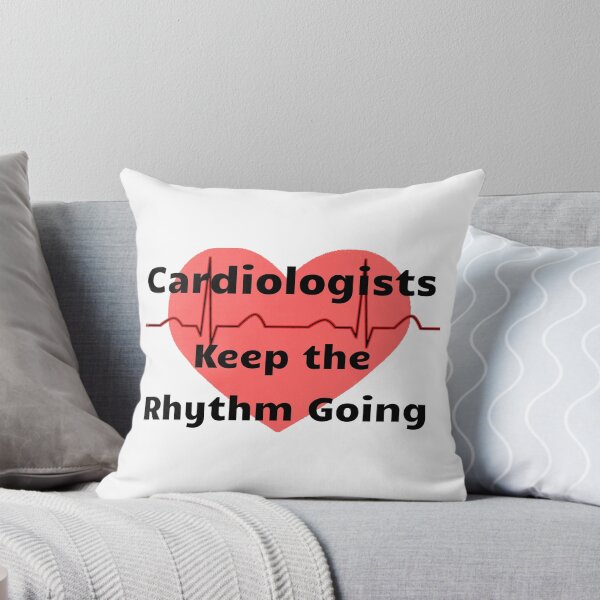 Item preview, Cardiologists Keep the Rhythm Going – Funny Cardiology Quote (Black Text Design) designed and sold by UlDesigns.