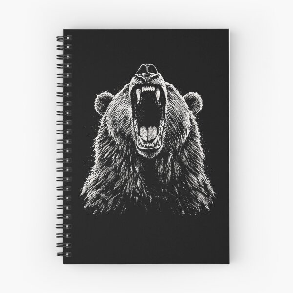 Item preview, Ferocious Roaring Grizzly Bear Vintage Wildlife designed and sold by Moizento.
