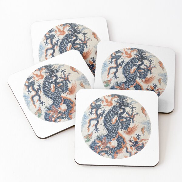Item preview, Blue Dragon Chinoiserie Watercolor designed and sold by Fani*.