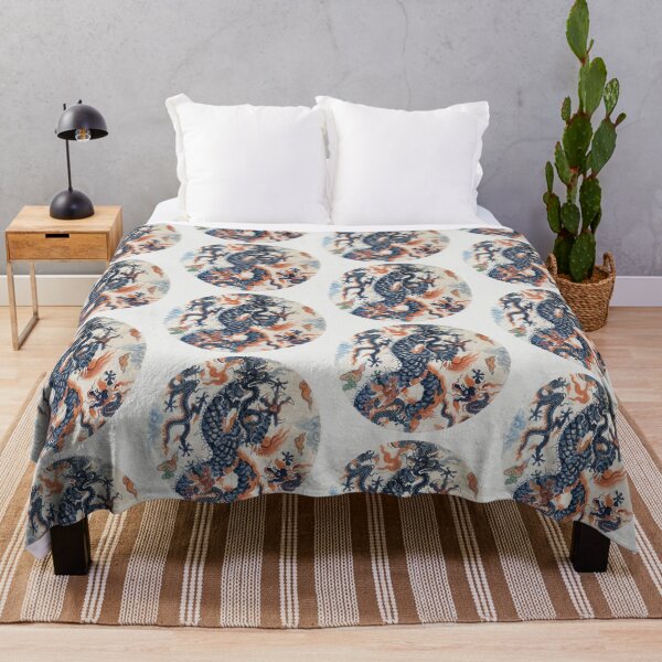 Item preview, Blue Dragon Chinoiserie Watercolor designed and sold by Fani*.