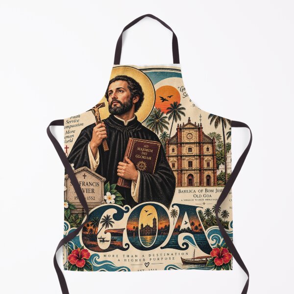 Item preview, St. Francis Xavier — Goa’s Patron Saint · Bom Jesus Basilica designed and sold by Goanheartprints.