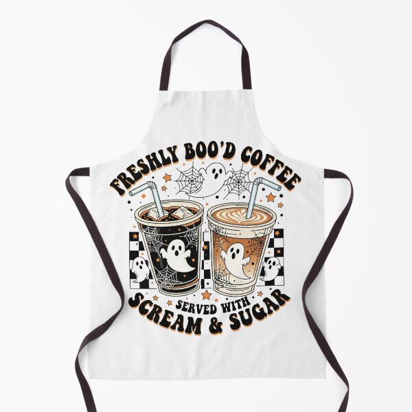 Item preview, Freshly Boo'd Coffee Served With Scream And Sugar Funny Halloween Gift Ideas for Coffee Lovers designed and sold by Wordfall.