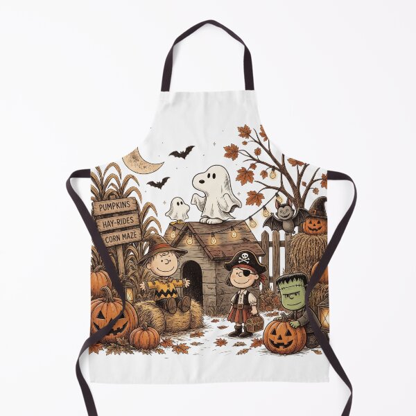 Item preview, Charlie Brown Halloween Gang In Costumes Retro Cartoon Friends designed and sold by MerchViz.